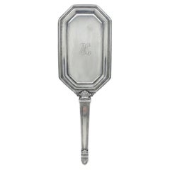 Brosse à cheveux Tiffany & Co. ancienne des années 1920, en argent, avec des poils de cheval