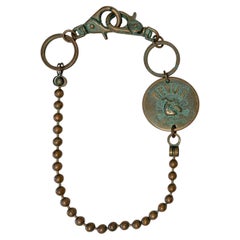 Collier Roberto Cavalli vintage des années 2000 avec chaîne épaisse et médaillon en forme de diable