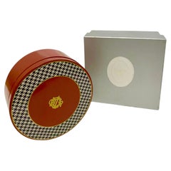 1990s Christian Dior Houndstooth Lacquer Box - Yamanaka Shikki, Japan