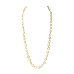 CHANEL Vintage 1987 Ivory Graduated Faux Pearl Single Strand Necklace 11