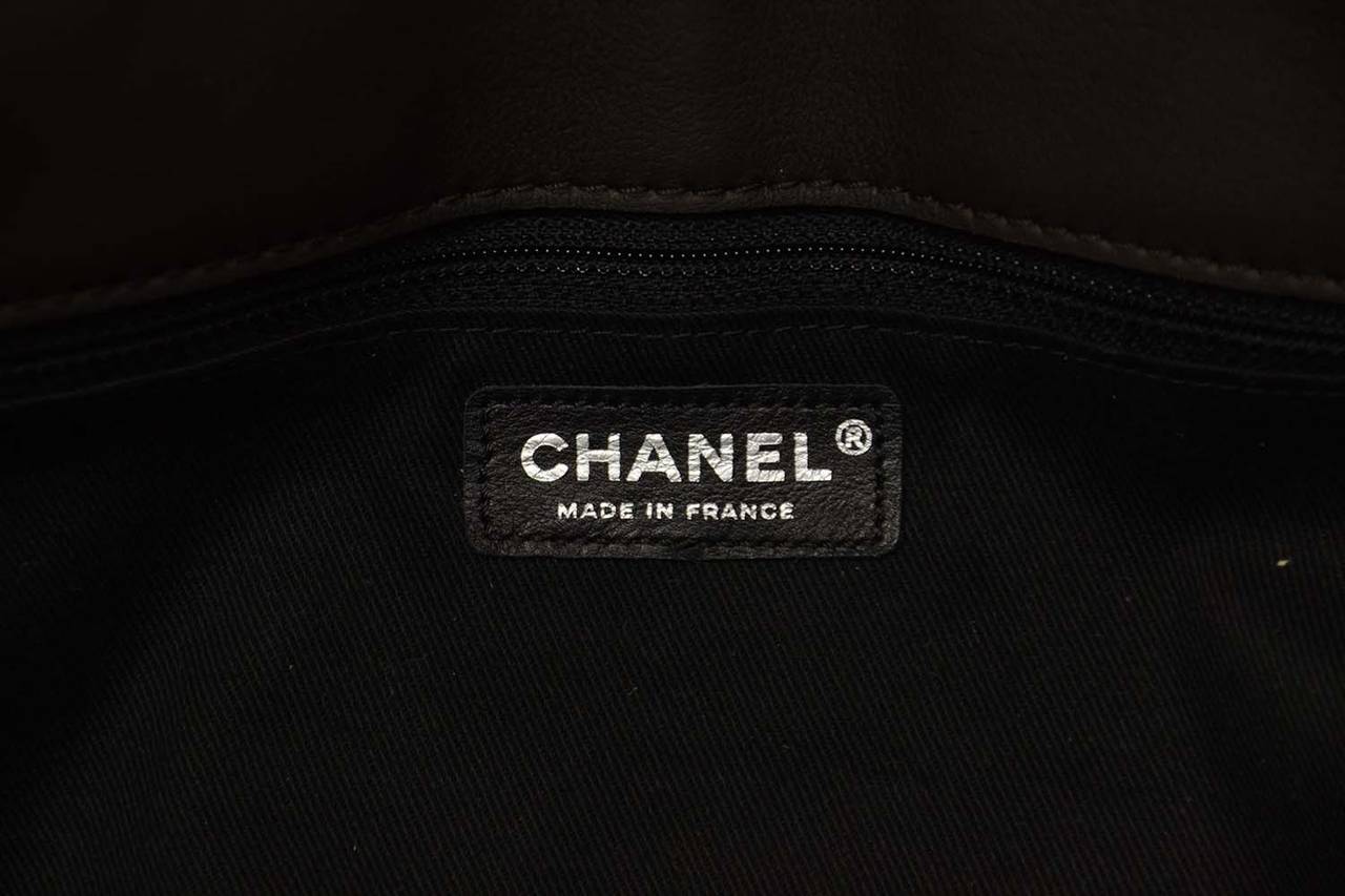 Chanel 2012 Dark Brown Quilted Leather Bowler Bag SHW rt. $5, 100 2