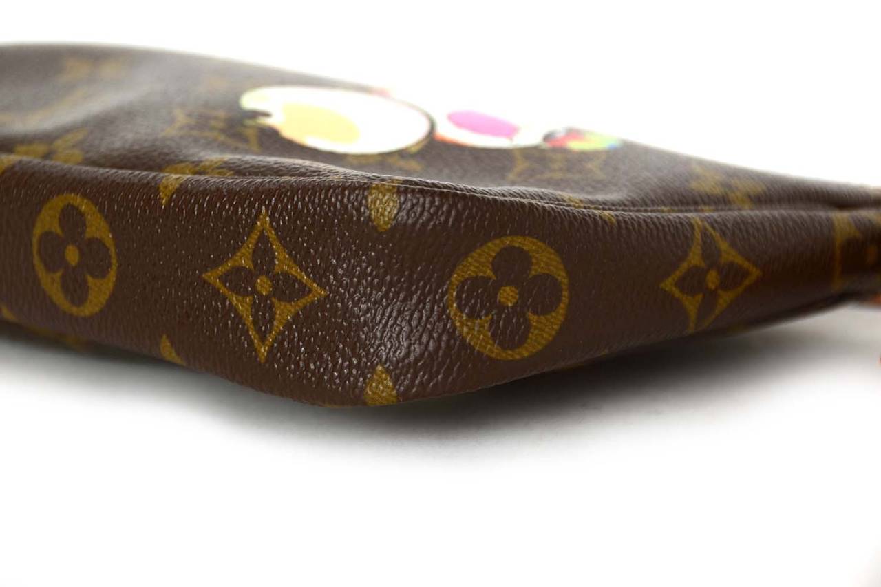 Women's LOUIS VUITTON Monogram Limited Edition Murikami Panda Pochette