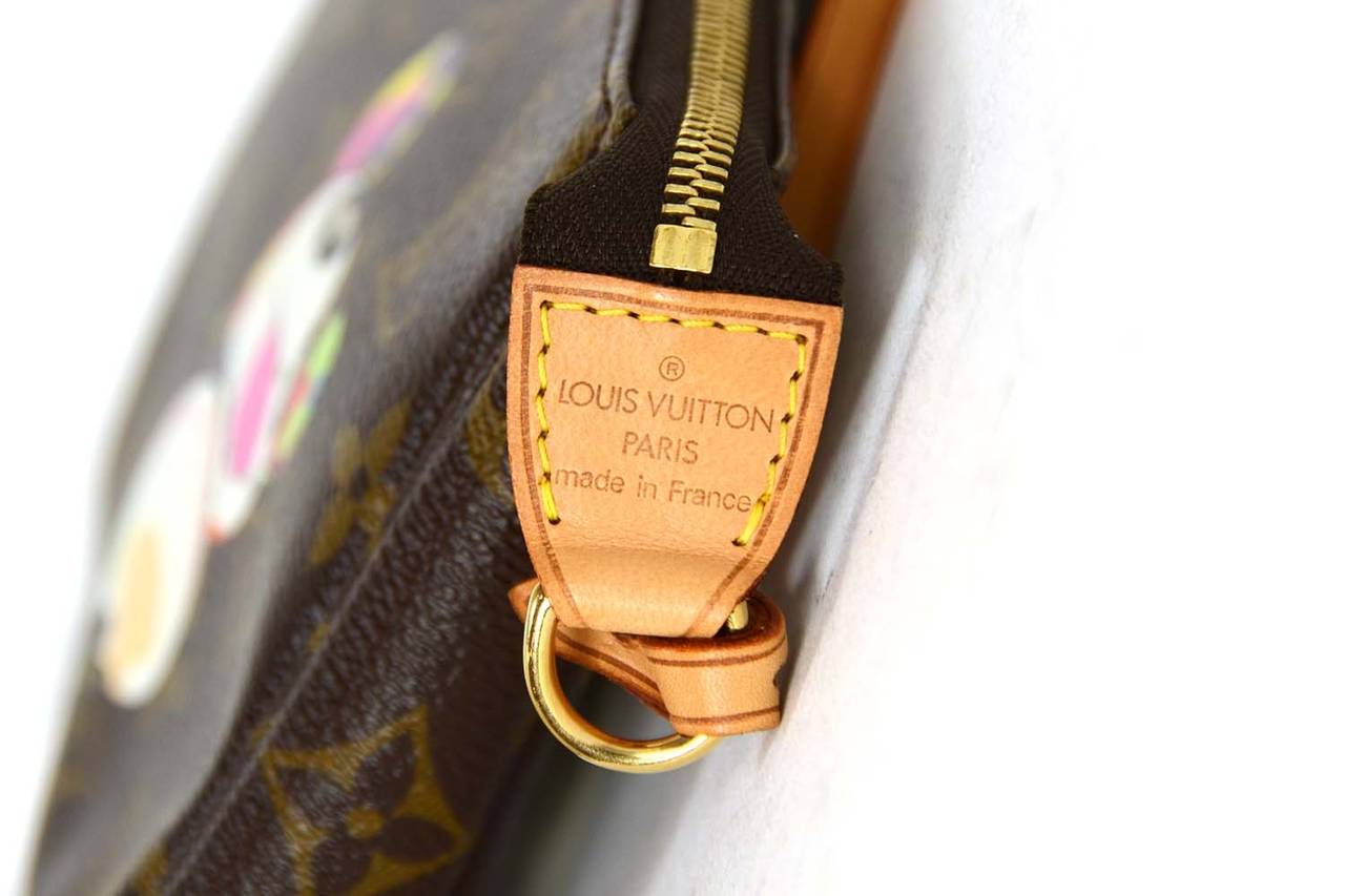 LOUIS VUITTON Monogram Limited Edition Murikami Panda Pochette 3