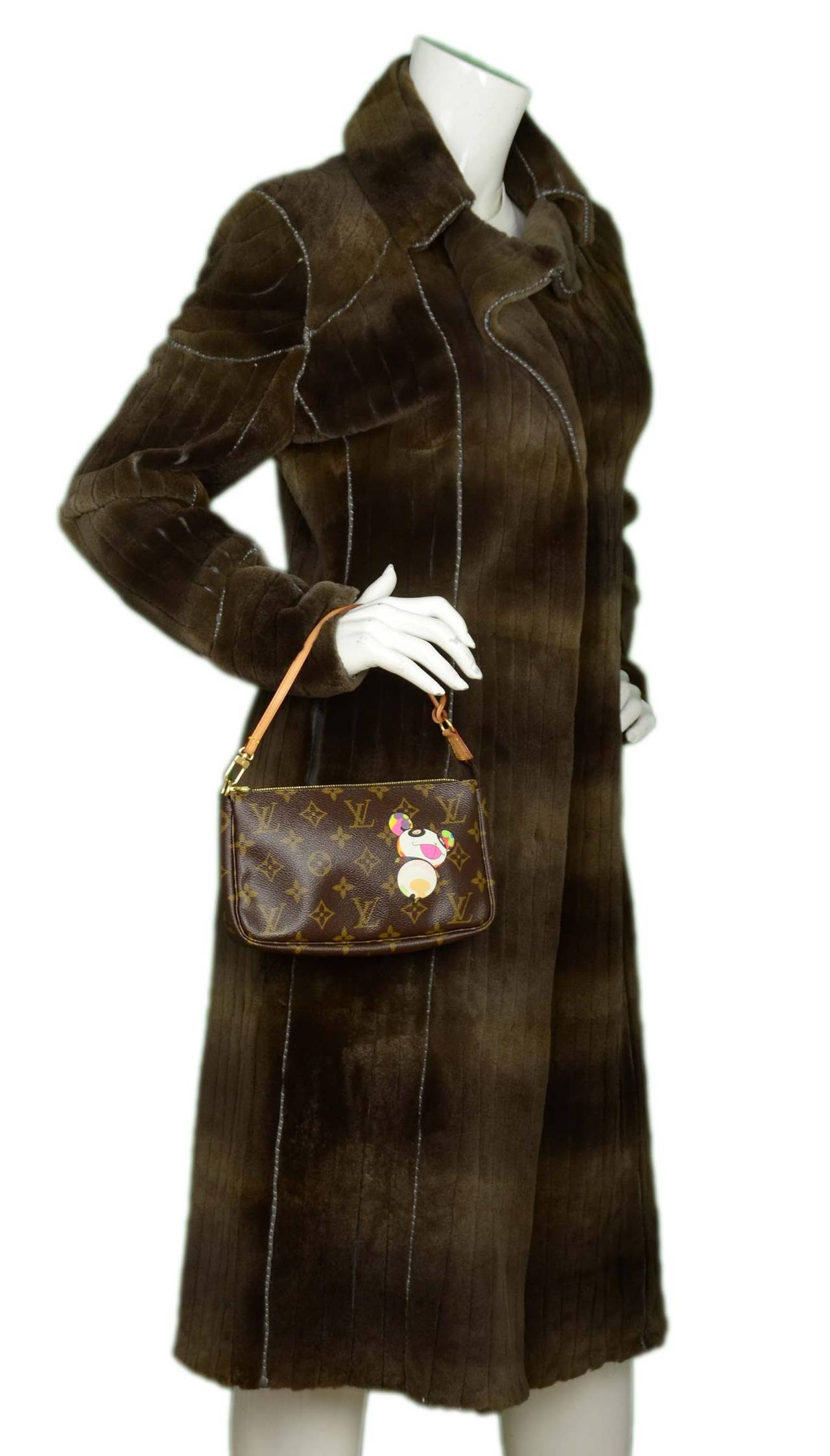 LOUIS VUITTON Monogram Limited Edition Murikami Panda Pochette 6