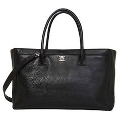 CHANEL Black 2013 XL Cerf Tote RT$3::300