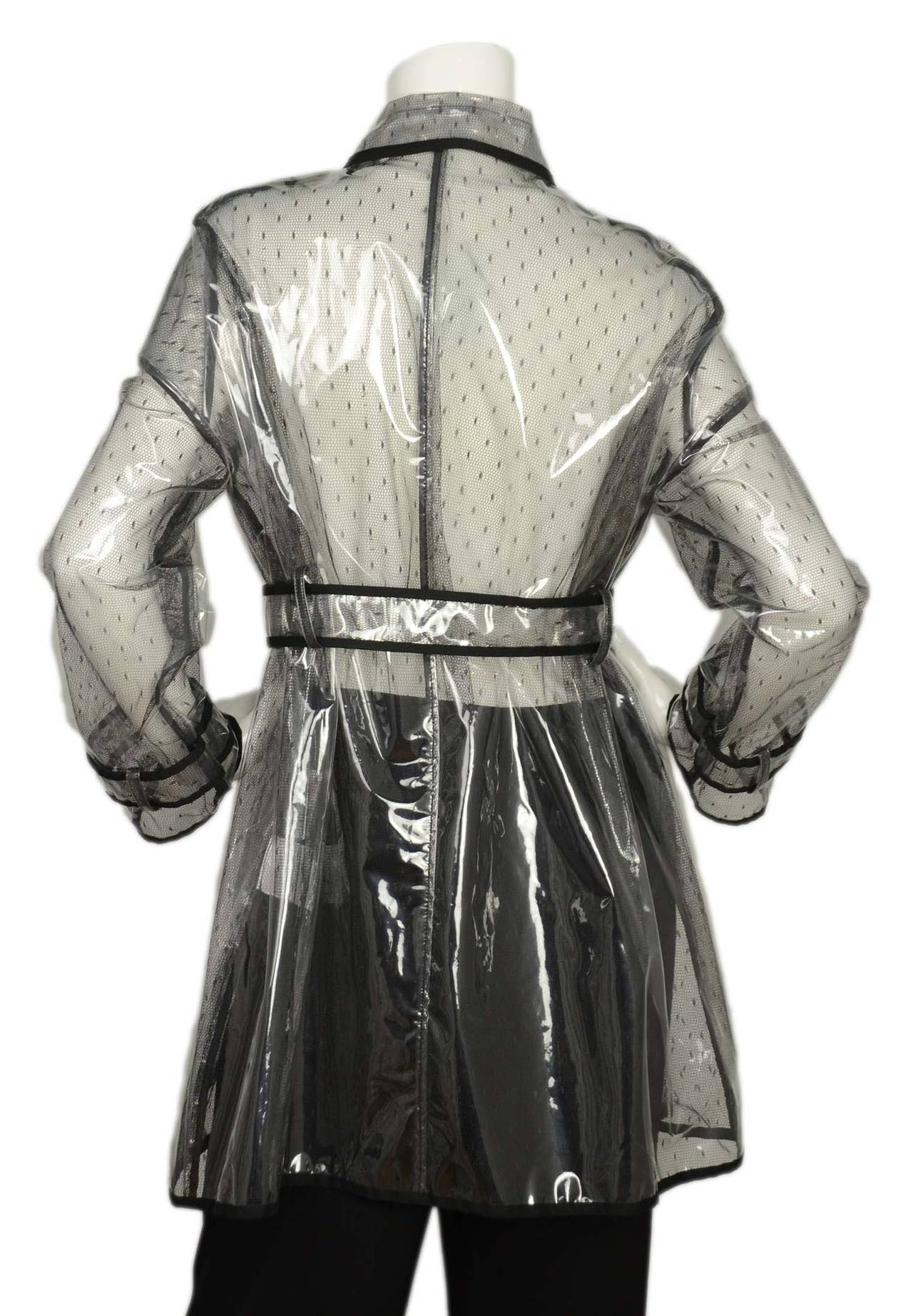 double breasted rain coat
