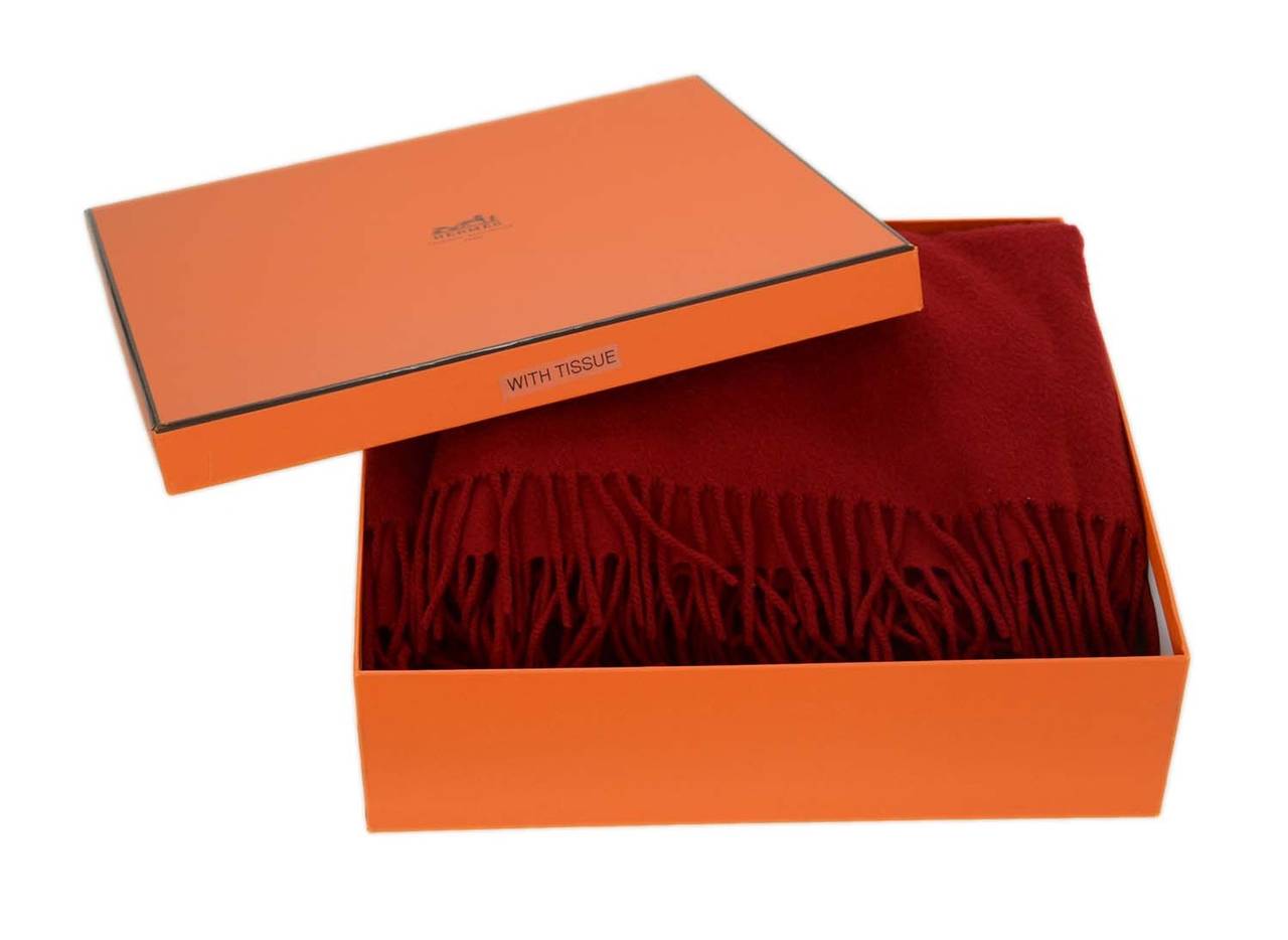 hermes blanket red
