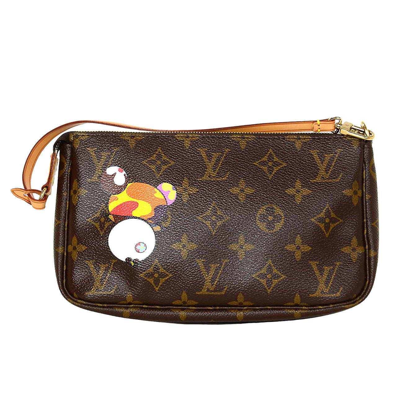 LOUIS VUITTON Monogram Limited Edition Murikami Panda Pochette