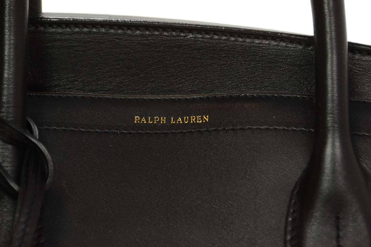 Women's RALPH LAUREN Black Calfskin Original RICKY Handbag