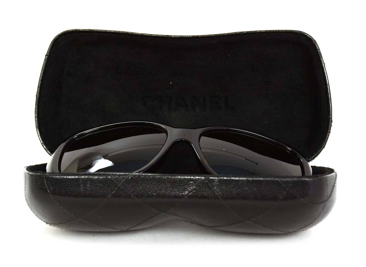 CHANEL Brown Tortoise Shell Frame Polarized Sunglasses 2
