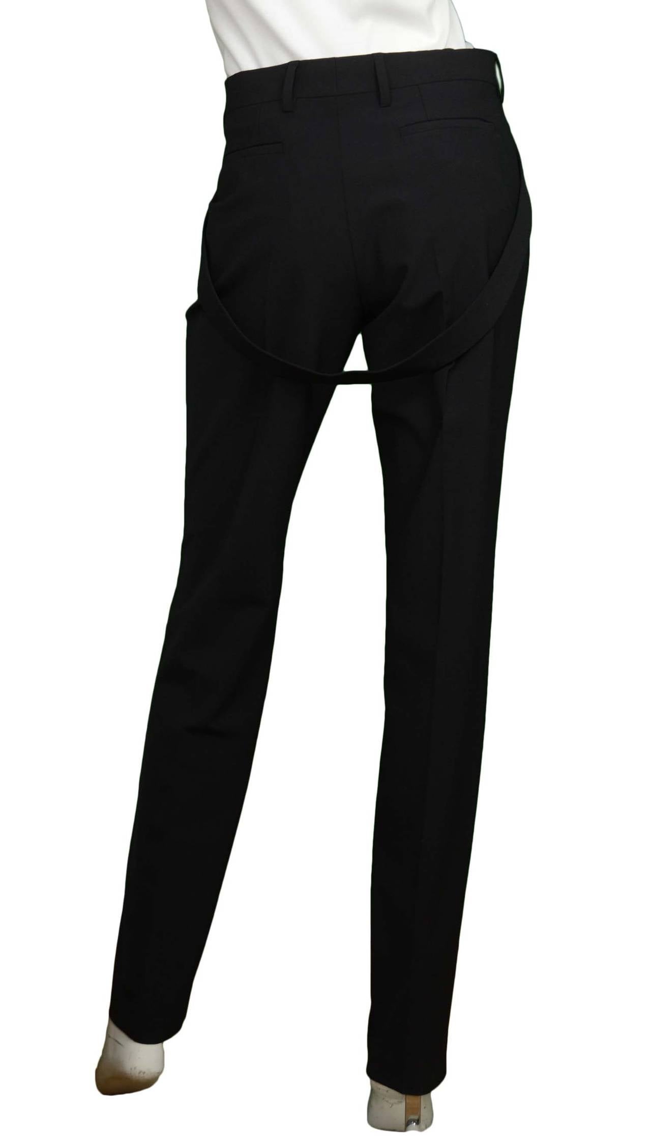 Women's GIVENCHY Black NWT Trousers W/ Belt Detail RT $1250