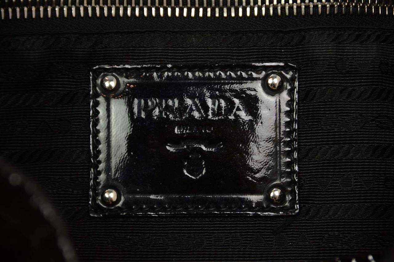 PRADA 2007 Nude to Black Ombre Vernice Sfumata Shoulder Bag rt $1, 965 In Excellent Condition In New York, NY