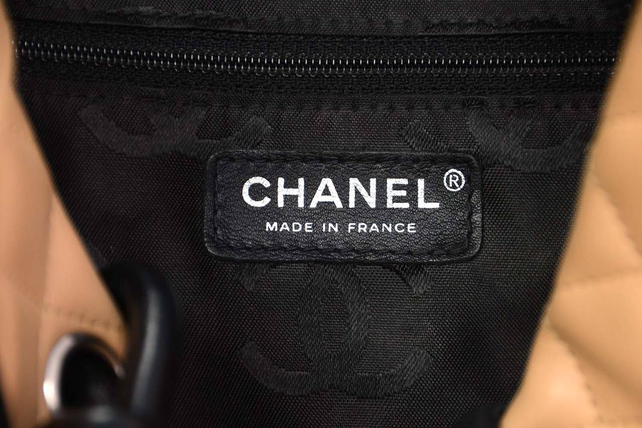 CHANEL Tan/Black Quilted Leather Large Cambon Tote Bag rt $2, 250 3