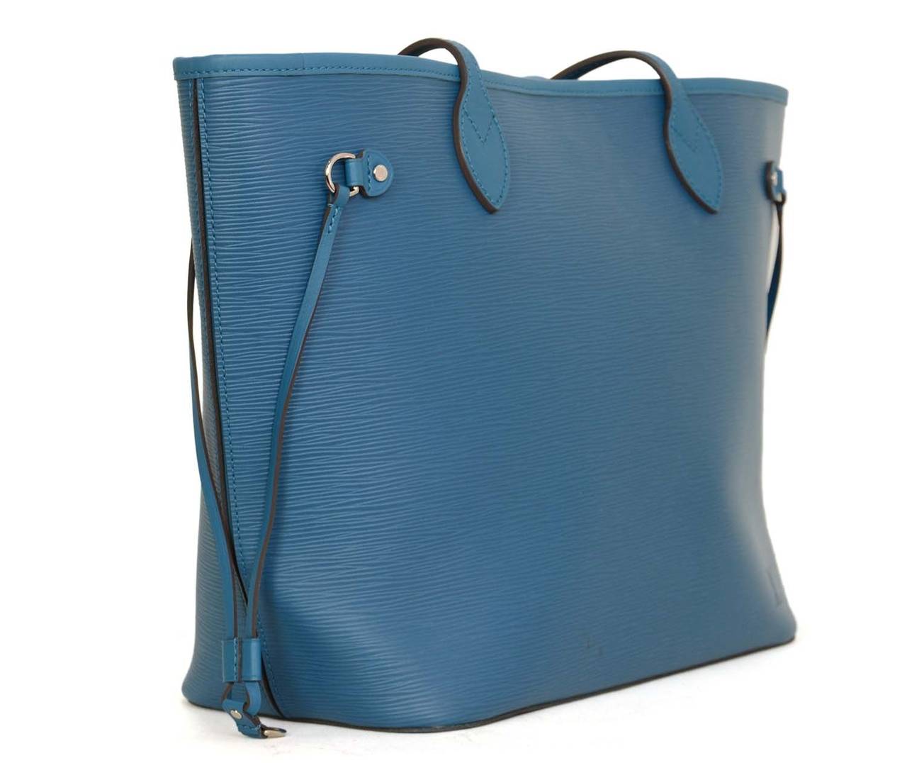 LOUIS VUITTON 2013 Teal Epi Leather Neverfull MM Tote Bag rt $2,050 at 1stdibs