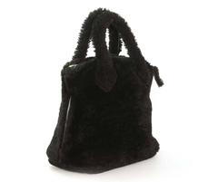 Louis Vuitton Ltd Ed. Black Pulsion Shearling Lockit Bag rt. $3, 450