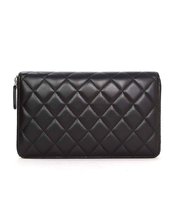 Chanel Zipped Key Holder Quilted Lambskin at 1stDibs