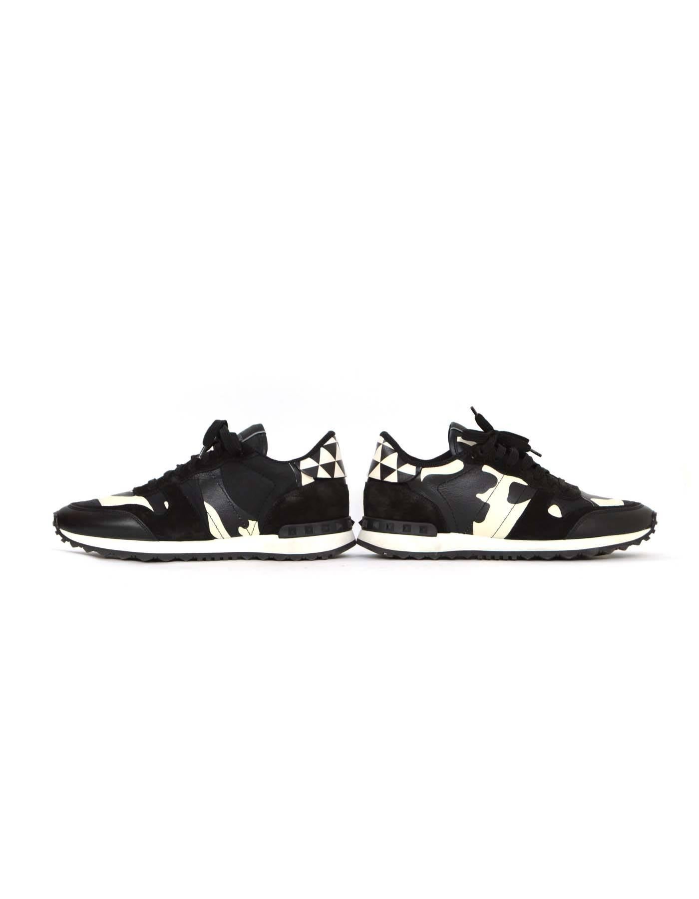 Valentino Black & White Camo Ltd. Ed. Sneakers sz 40 2