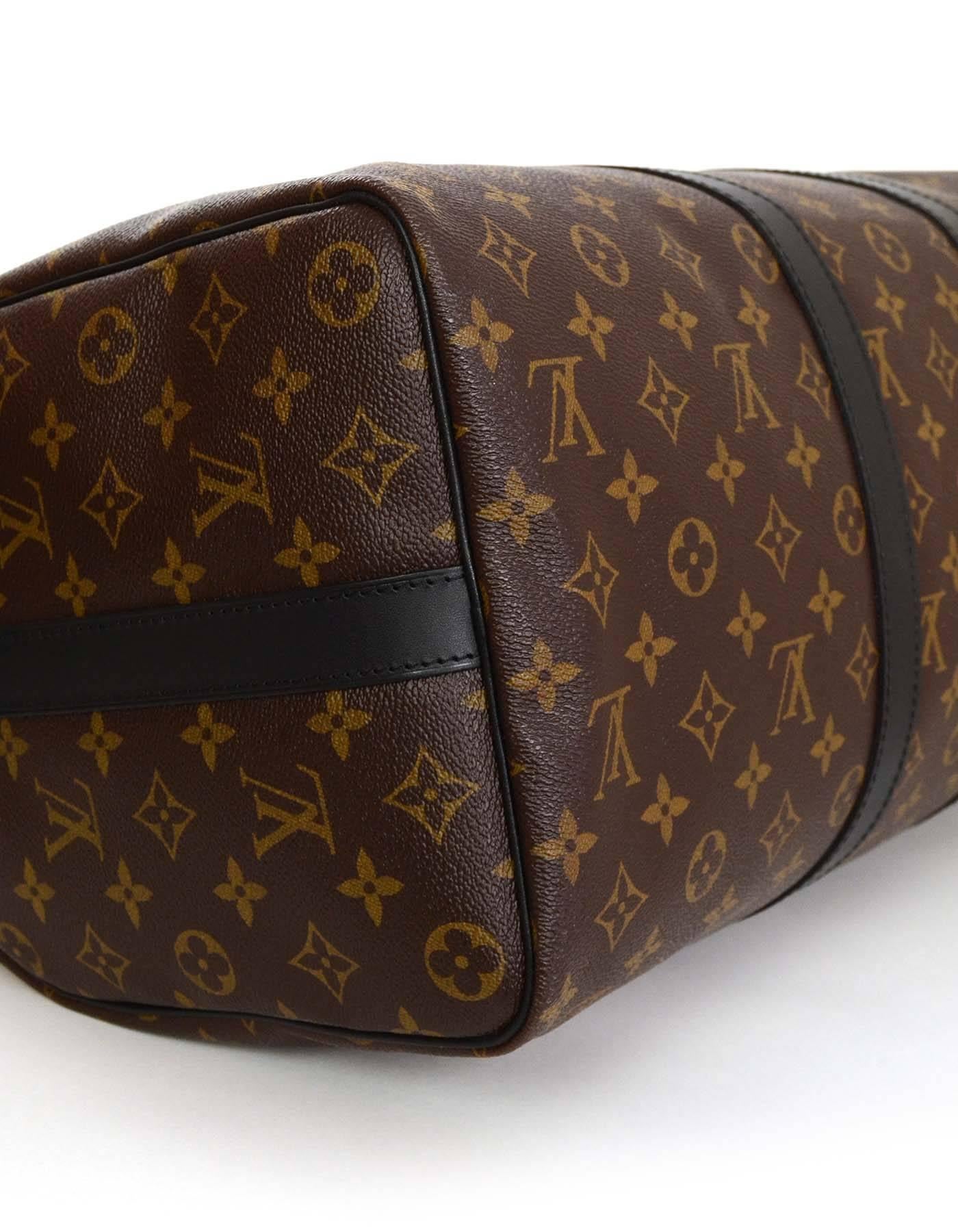 Women's or Men's Louis Vuitton Monogram Keepall Bandouliere 45 Luggage SHW