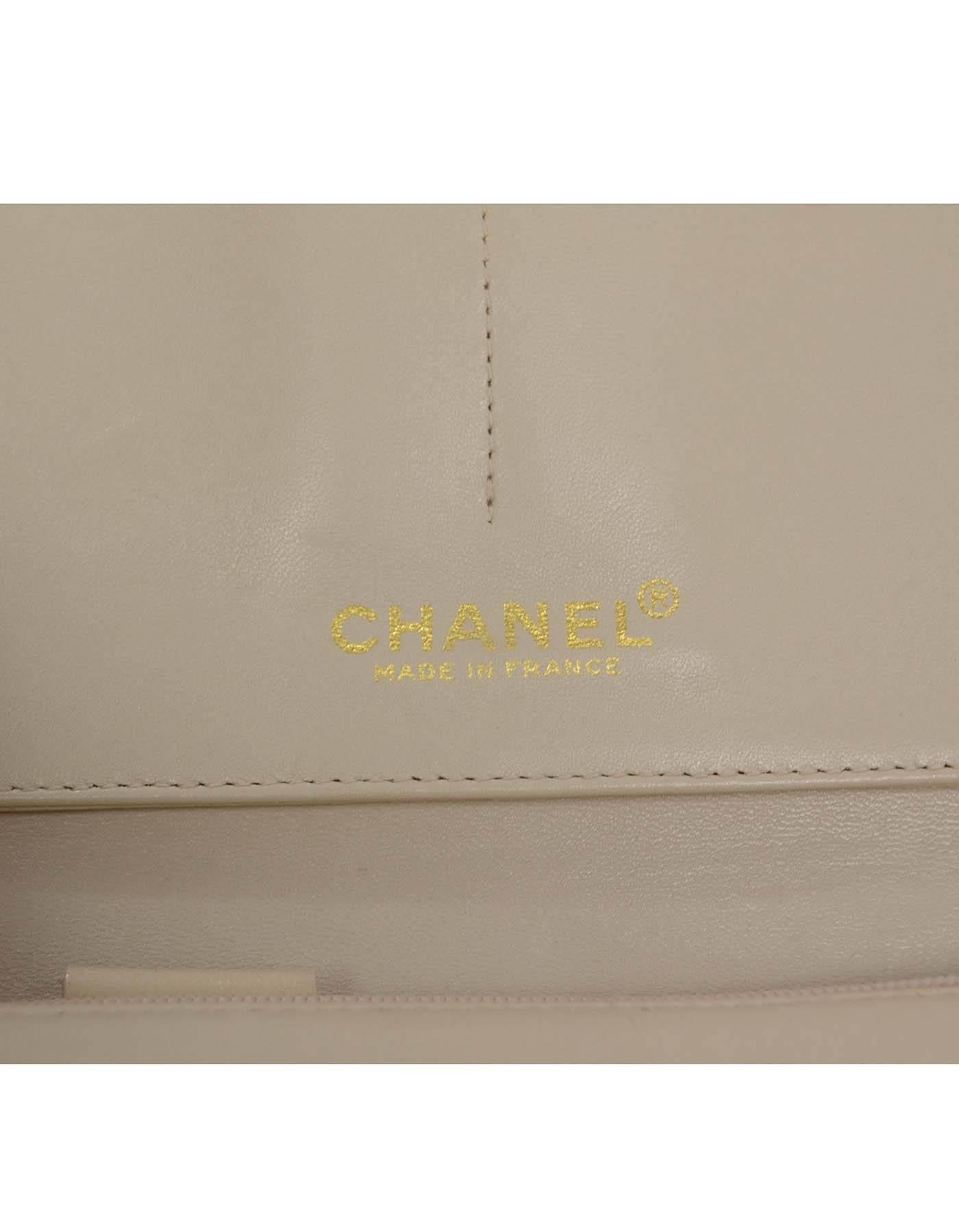 Chanel Metallic Peach Tweed Wristlet Clutch Bag GHW 3