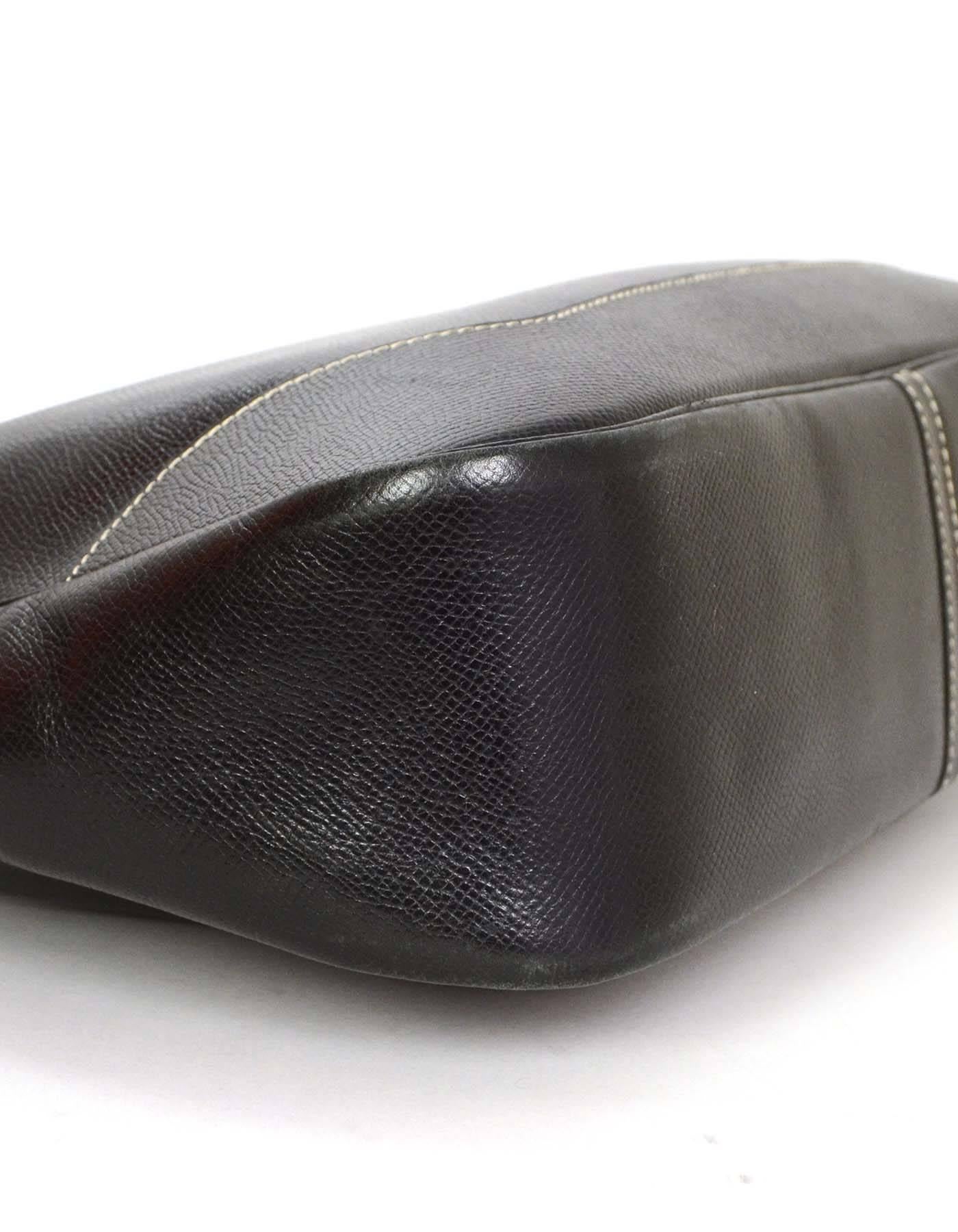 Women's Hermes Black Epsom Leather 31cm Trim Shoulder Bag PHW