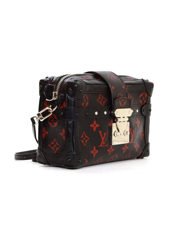Louis Vuitton RARE Ltd Ed. Petite Malle Monogram Infrarouge MM Bag SHW For Sale at 1stdibs
