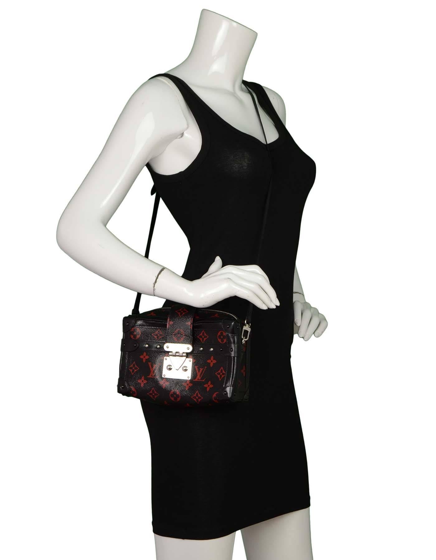 Louis Vuitton RARE Ltd Ed. Petite Malle Monogram Infrarouge MM Bag SHW 5