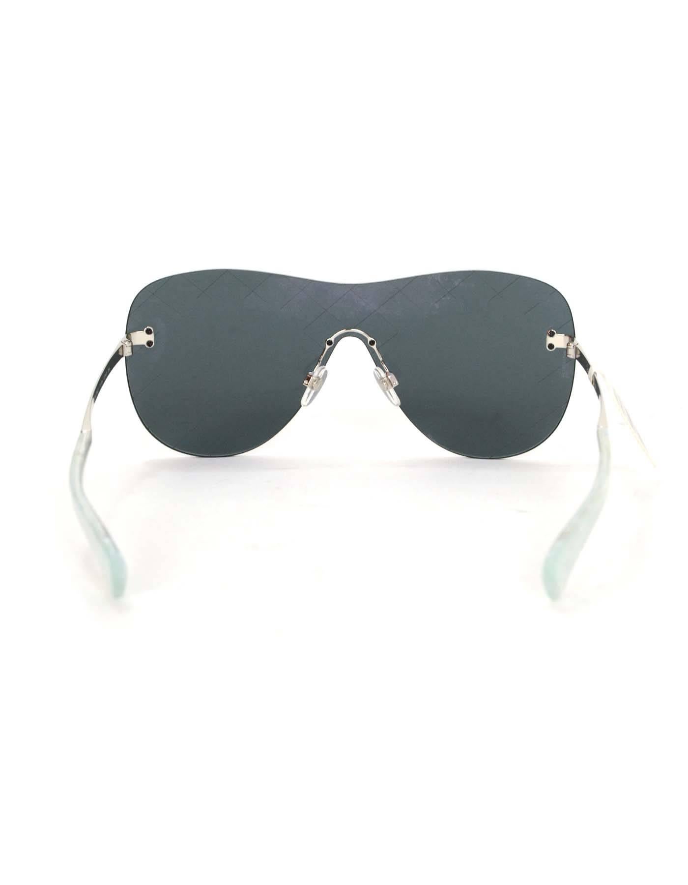 chanel mirrored aviator sunglasses
