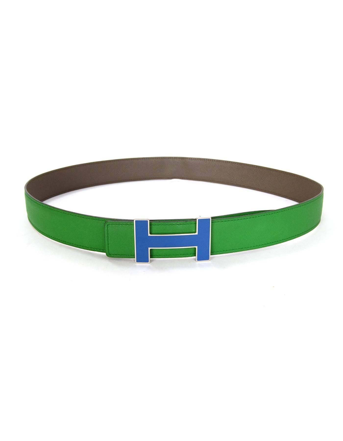 green hermes belt