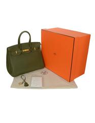 Hermes Olive Green Togo Leather Special Order 35cm Birkin Bag GHW
