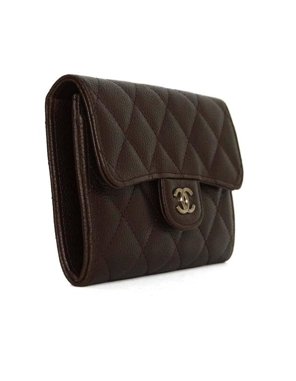chanel brown wallet