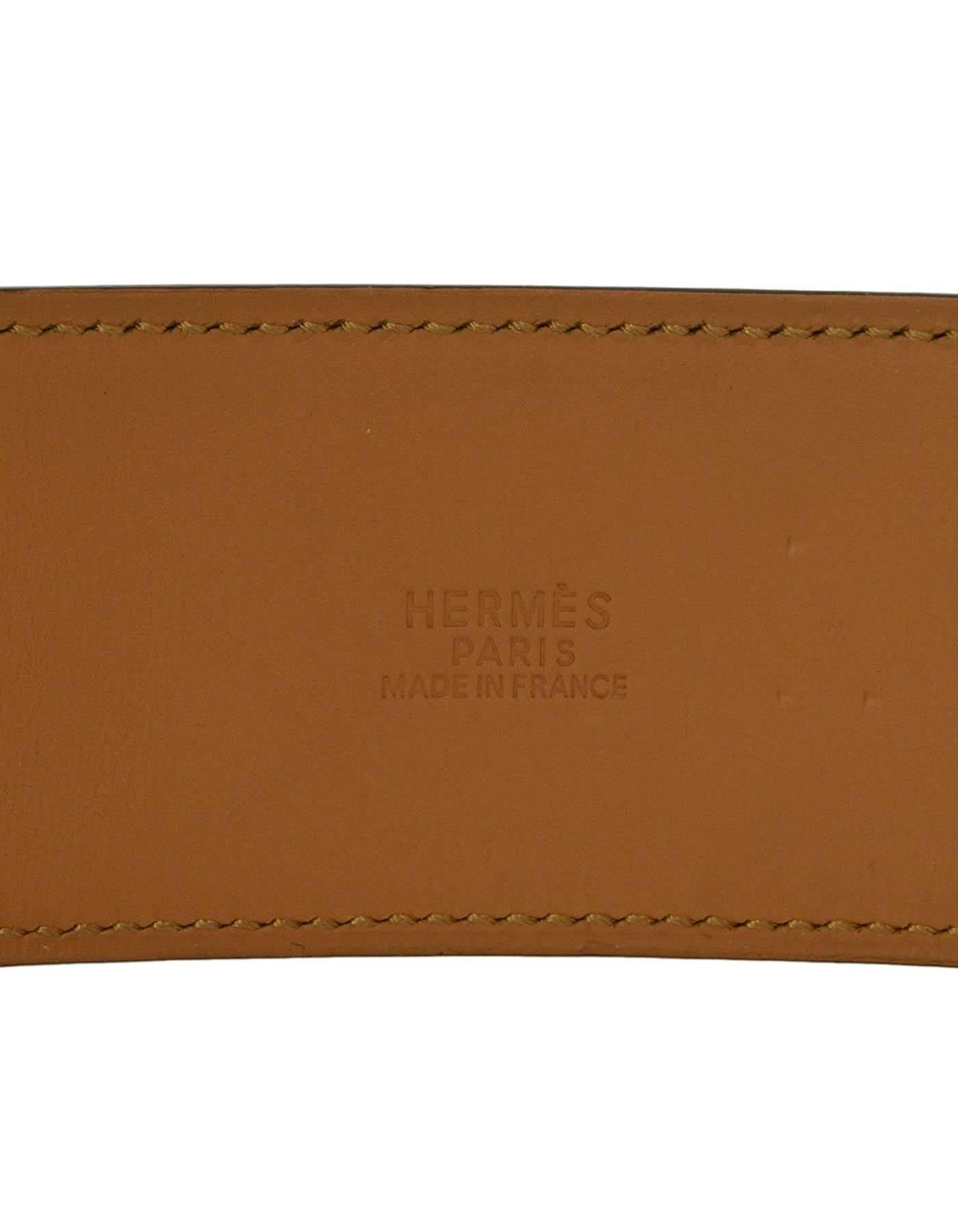 Hermes Black Leather Medor Collier De Chien CDC Belt sz 85 PHW rt. $2, 350 In Excellent Condition In New York, NY