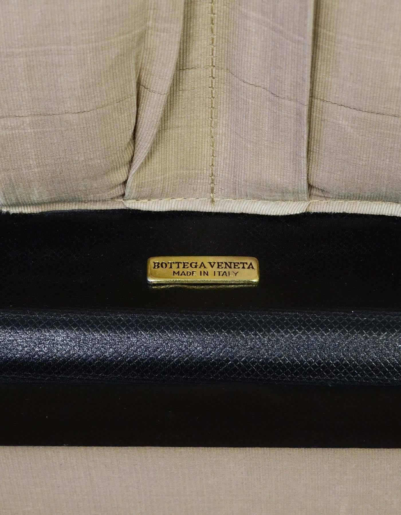 Bottega Veneta Vintage Coated Canvas Hard Suitcase In Good Condition In New York, NY