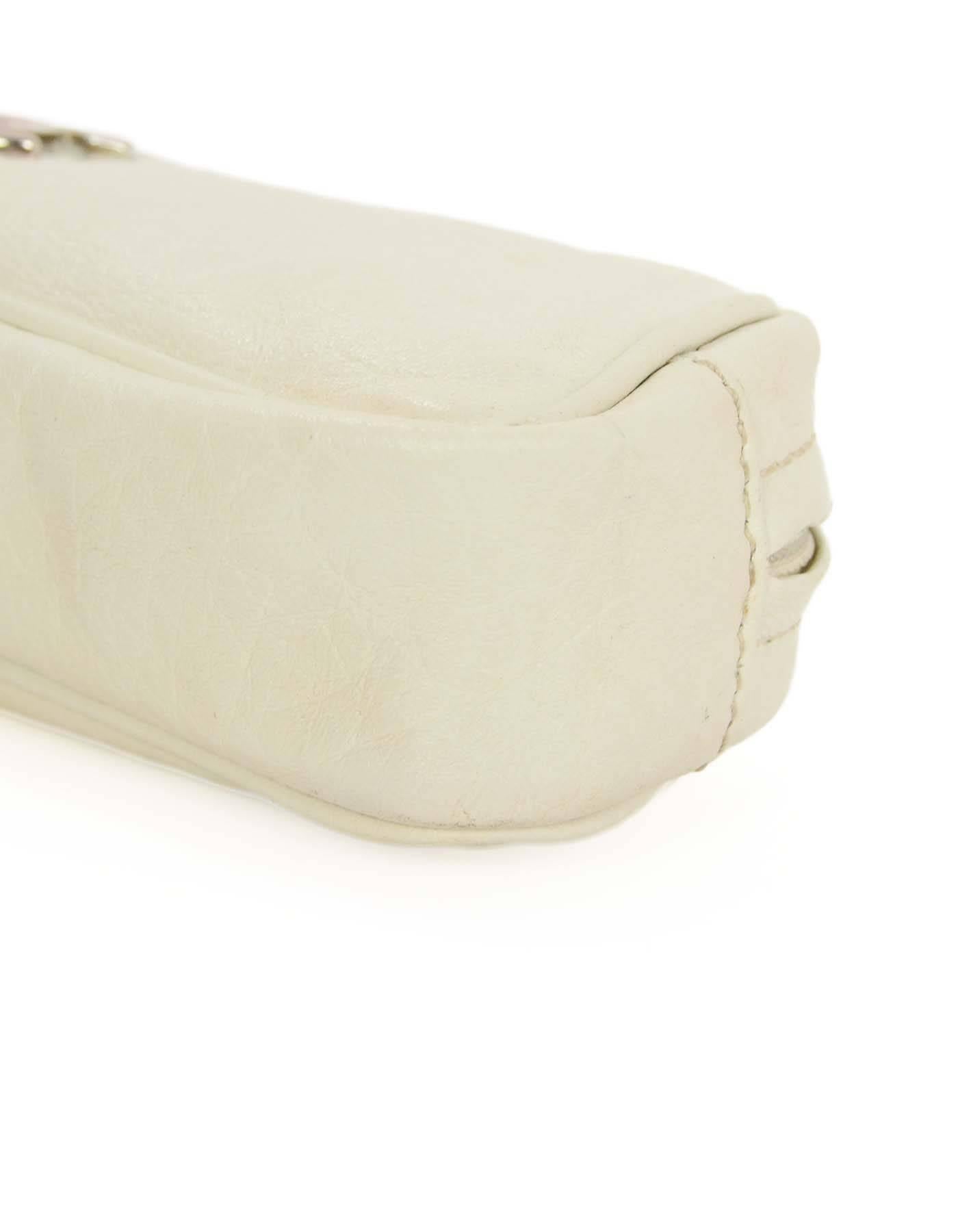 Donna Chanel Portamatite in Pelle Avorio SHW