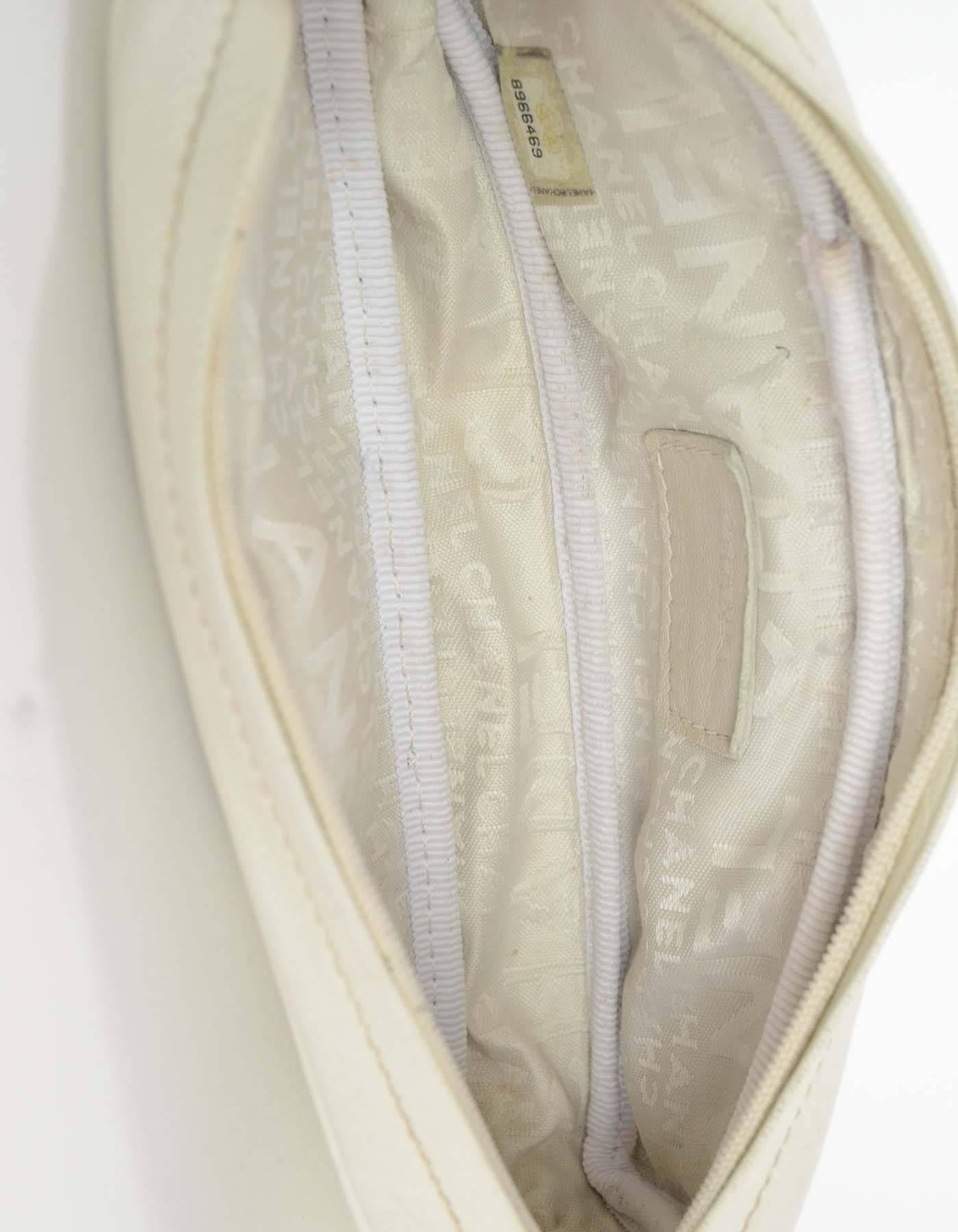 Chanel Portamatite in Pelle Avorio SHW 1