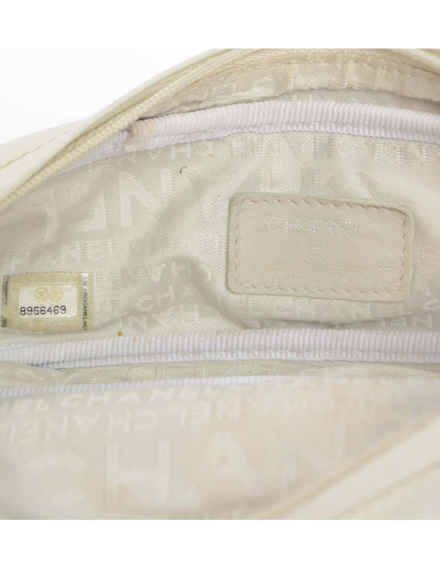 Chanel Portamatite in Pelle Avorio SHW 2