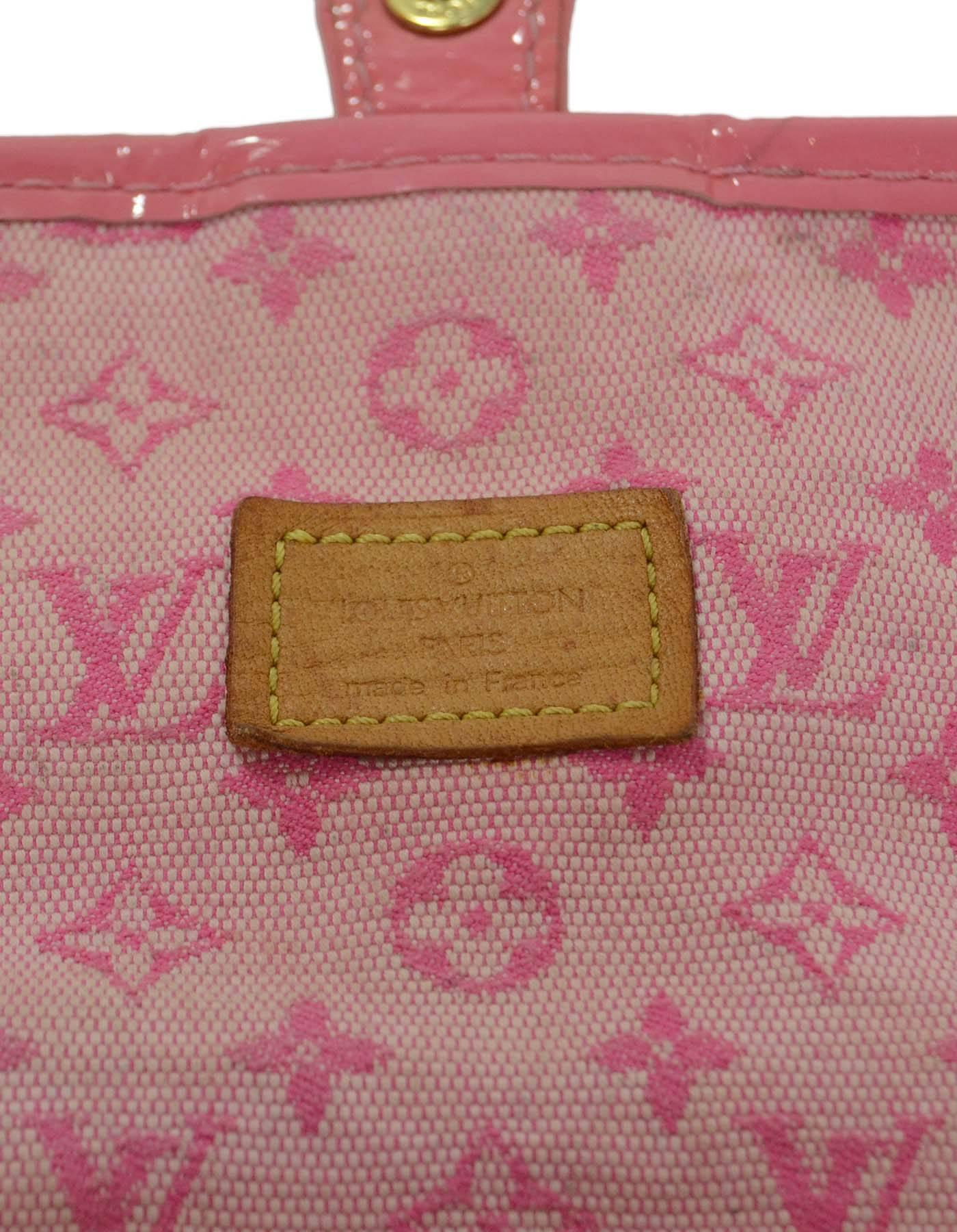 Louis Vuitton Pink Mini Lin Mary Kate Pochette GHW 1