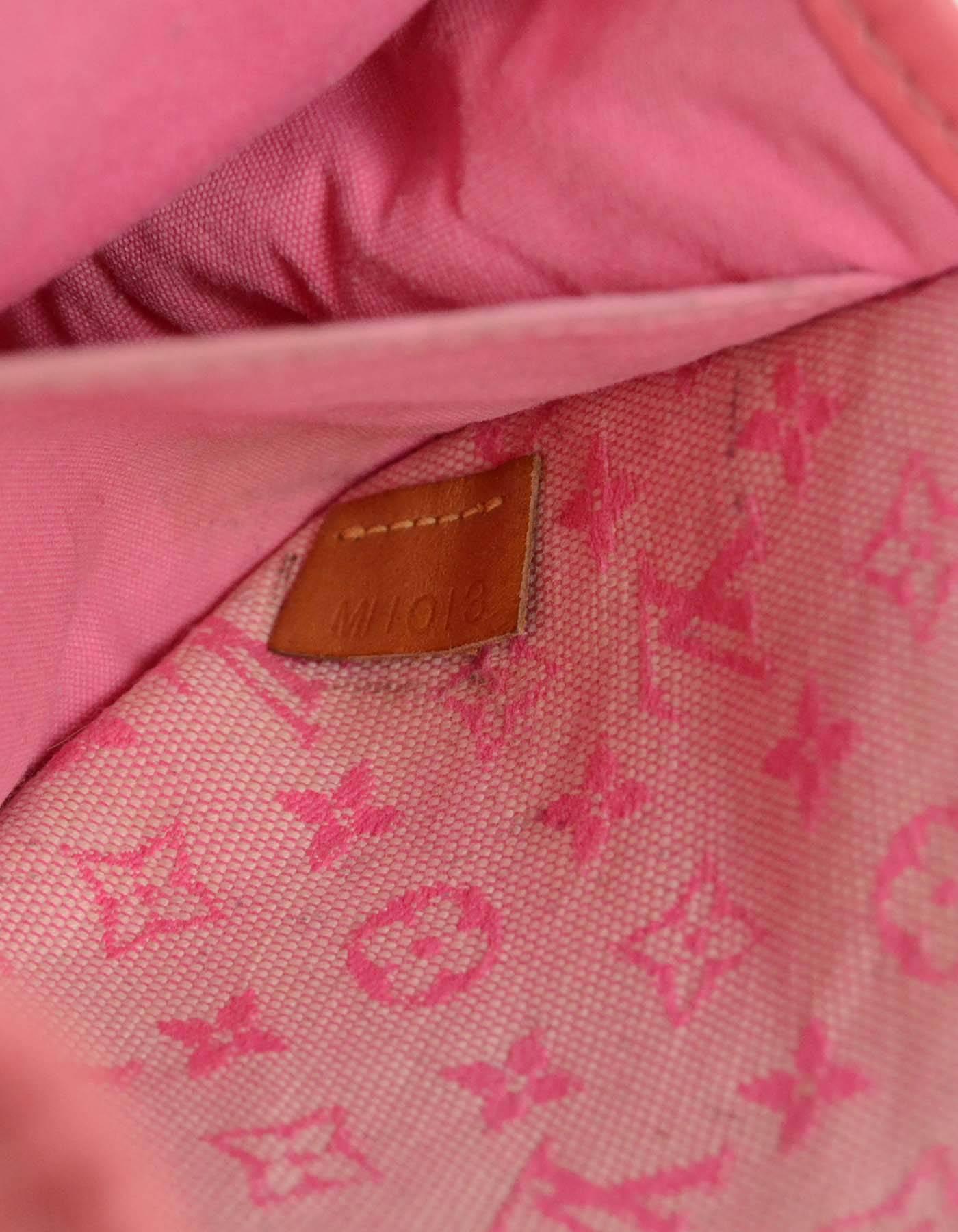 Louis Vuitton Pink Mini Lin Mary Kate Pochette GHW 2