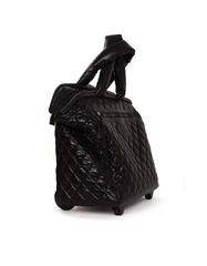 Chanel Black Coco Cocoon Quilted Trolley Luggage Wheely