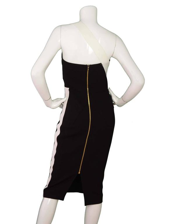 roland mouret black and white dress