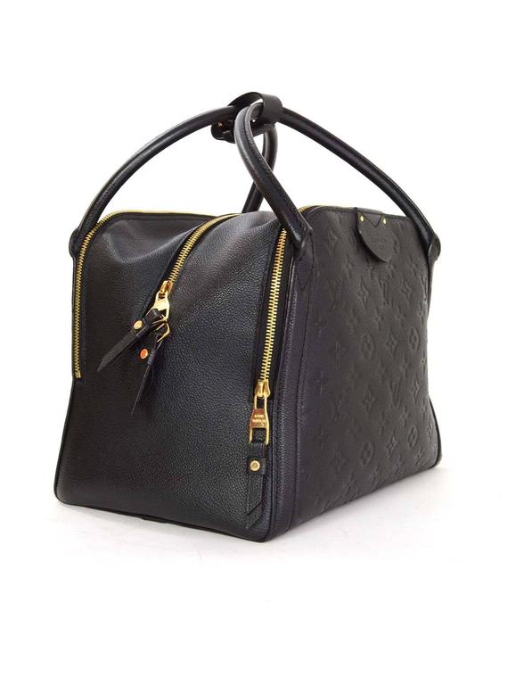 Louis Vuitton Navy Monogram Empreinte Marais Bag For Sale at 1stDibs
