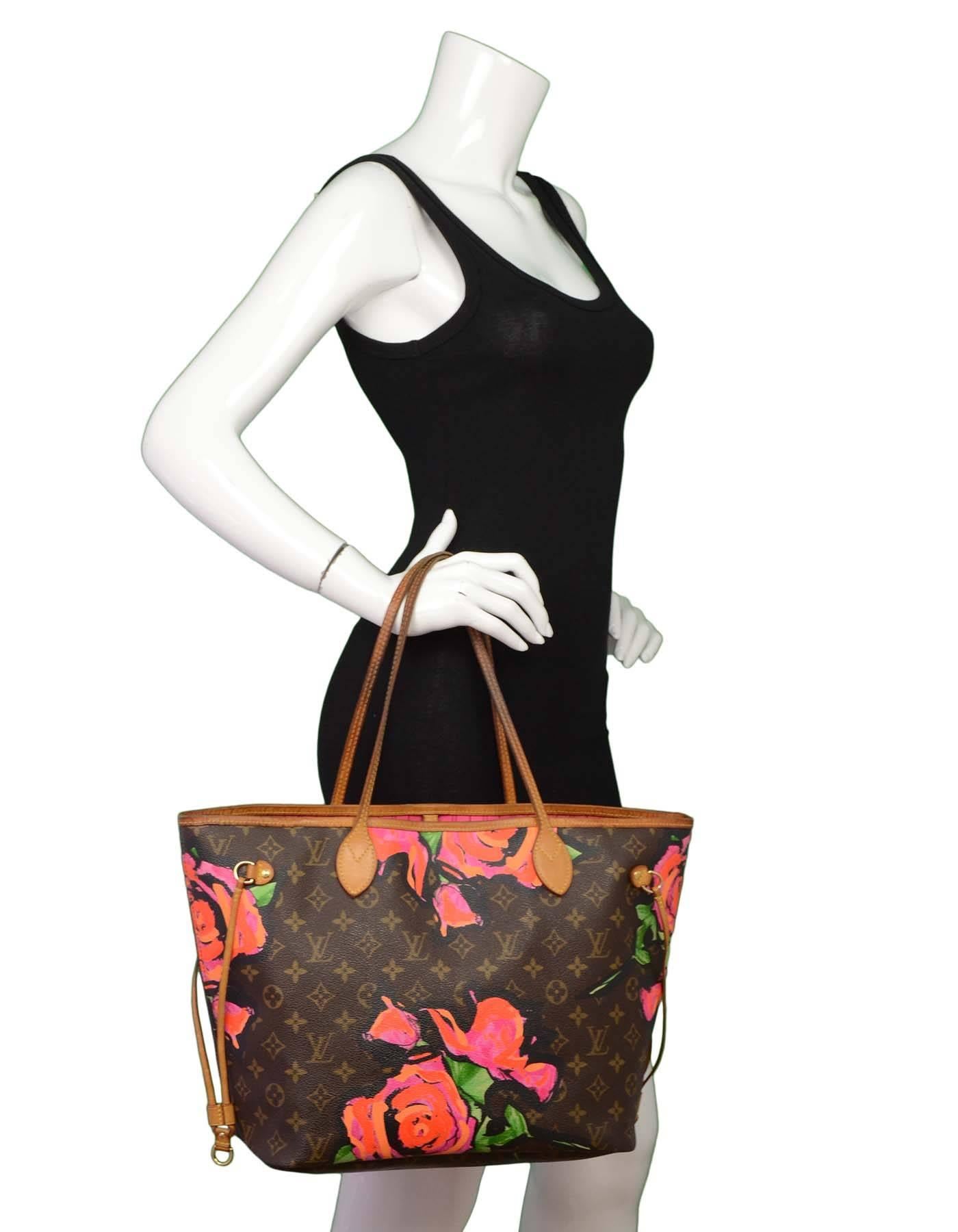 Louis Vuitton Ltd Edt Monograma Stephen Sprouse Roses Neverfull MM Bolso Tote 5