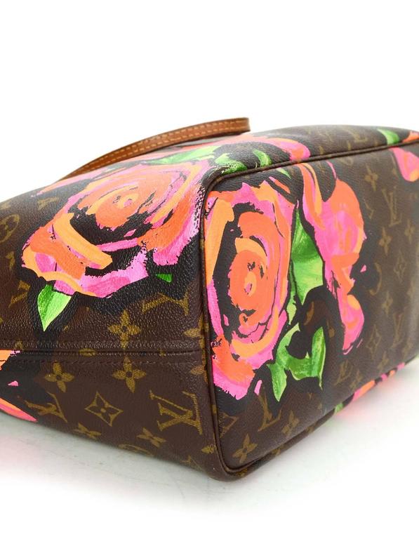 LOUIS VUITTON Neverfull MM Monogram Stephen Sprouse Roses Tote Bag 46746