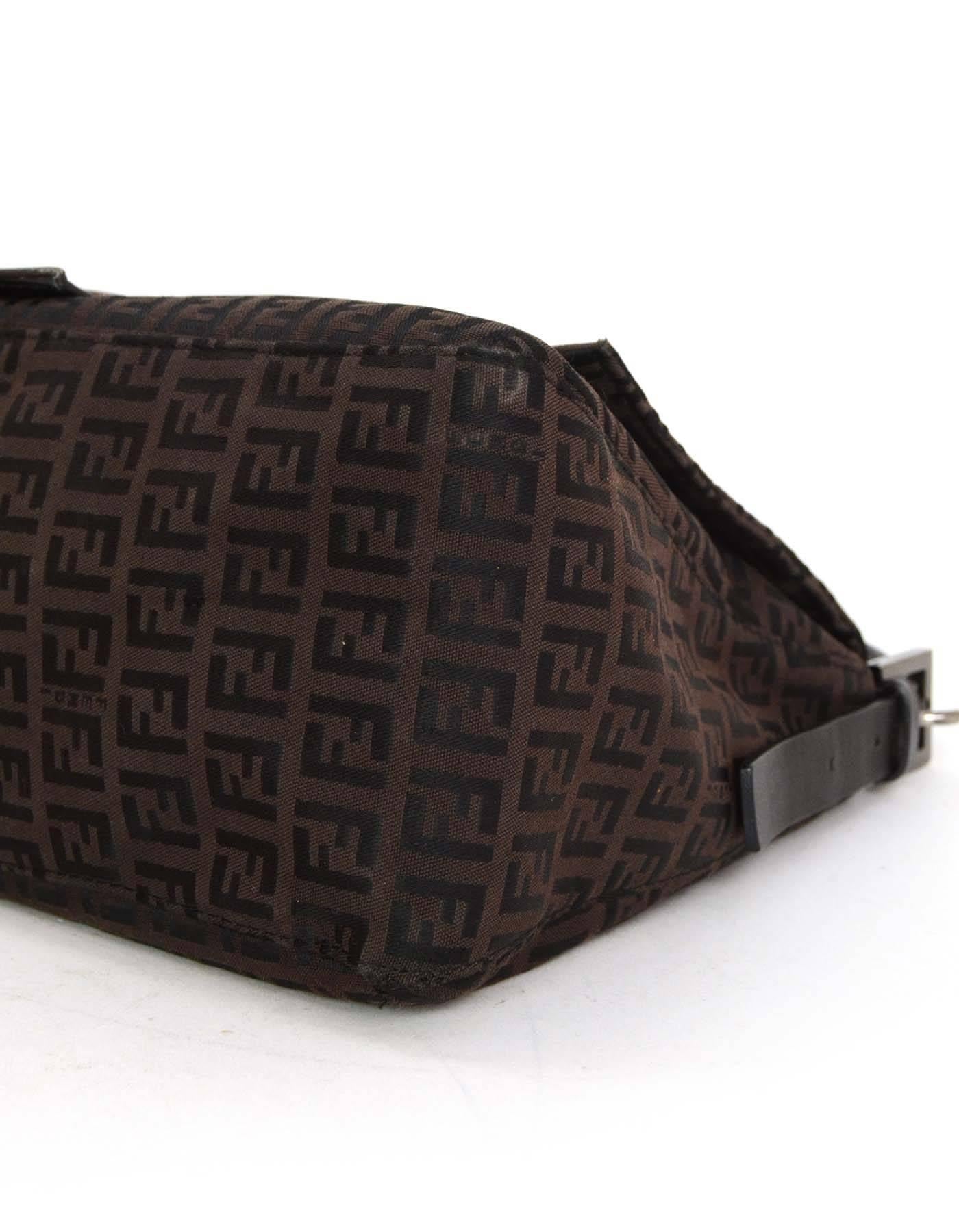Women's or Men's Fendi Brown Zucca Mama Baguette Shoulder Bag SHW