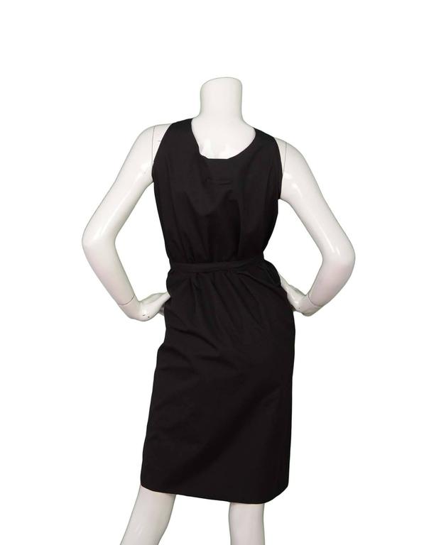 Jean Paul Gaultier Black Wrap Dress sz 10 For Sale at 1stDibs