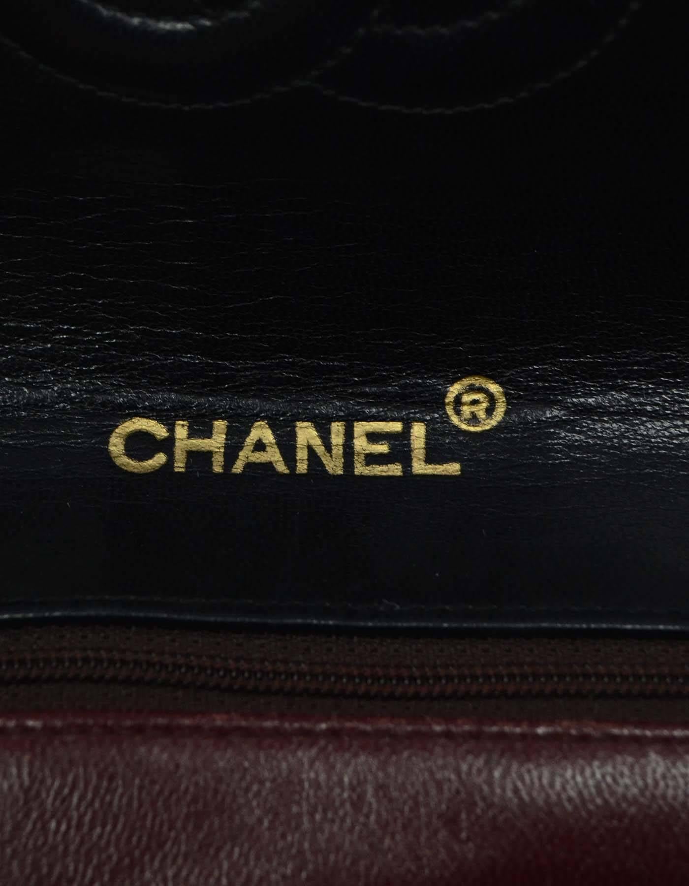 Chanel Vintage '88 Black Quilted CC Flap Crossbody Bag GHW 3
