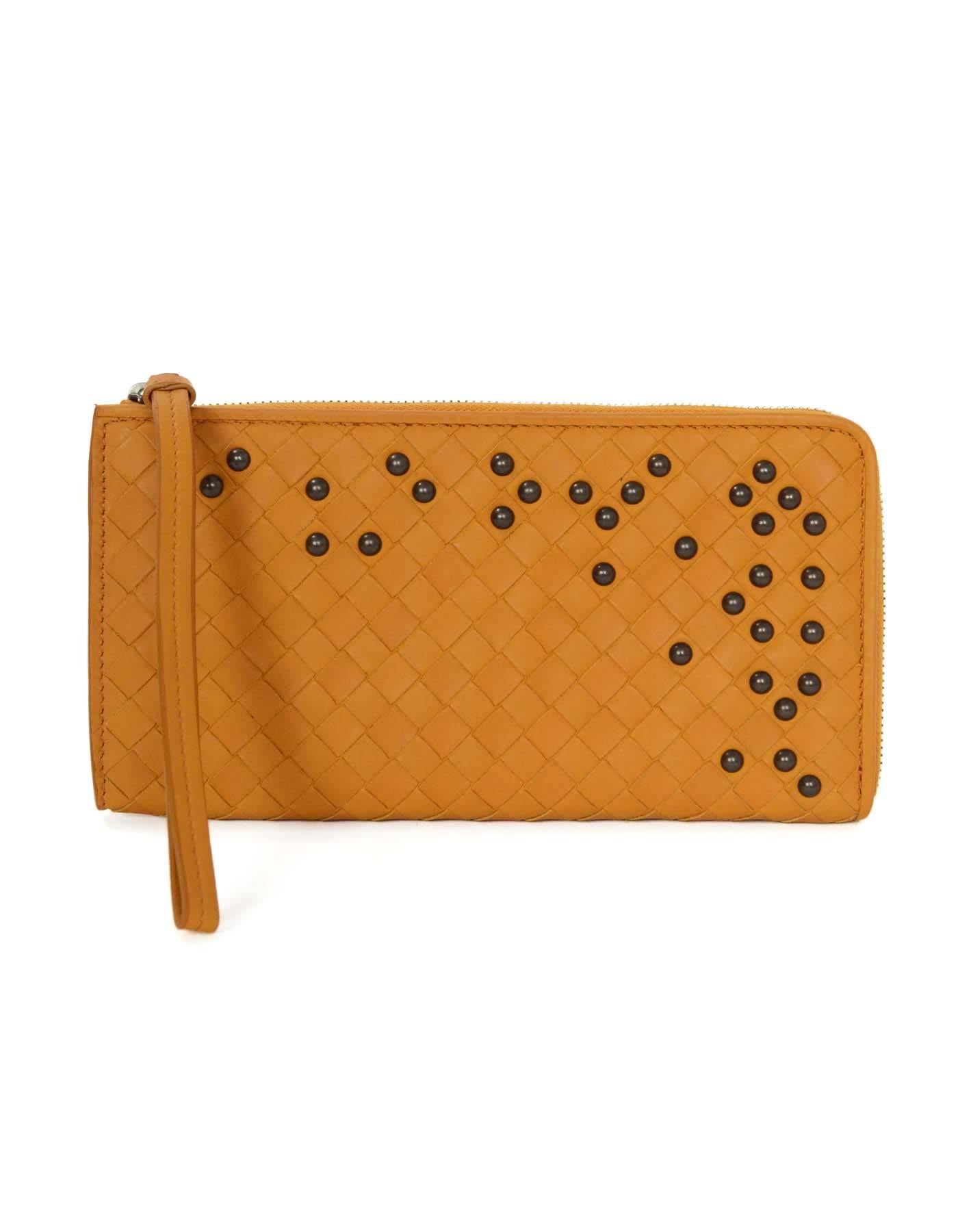 mustard wristlet