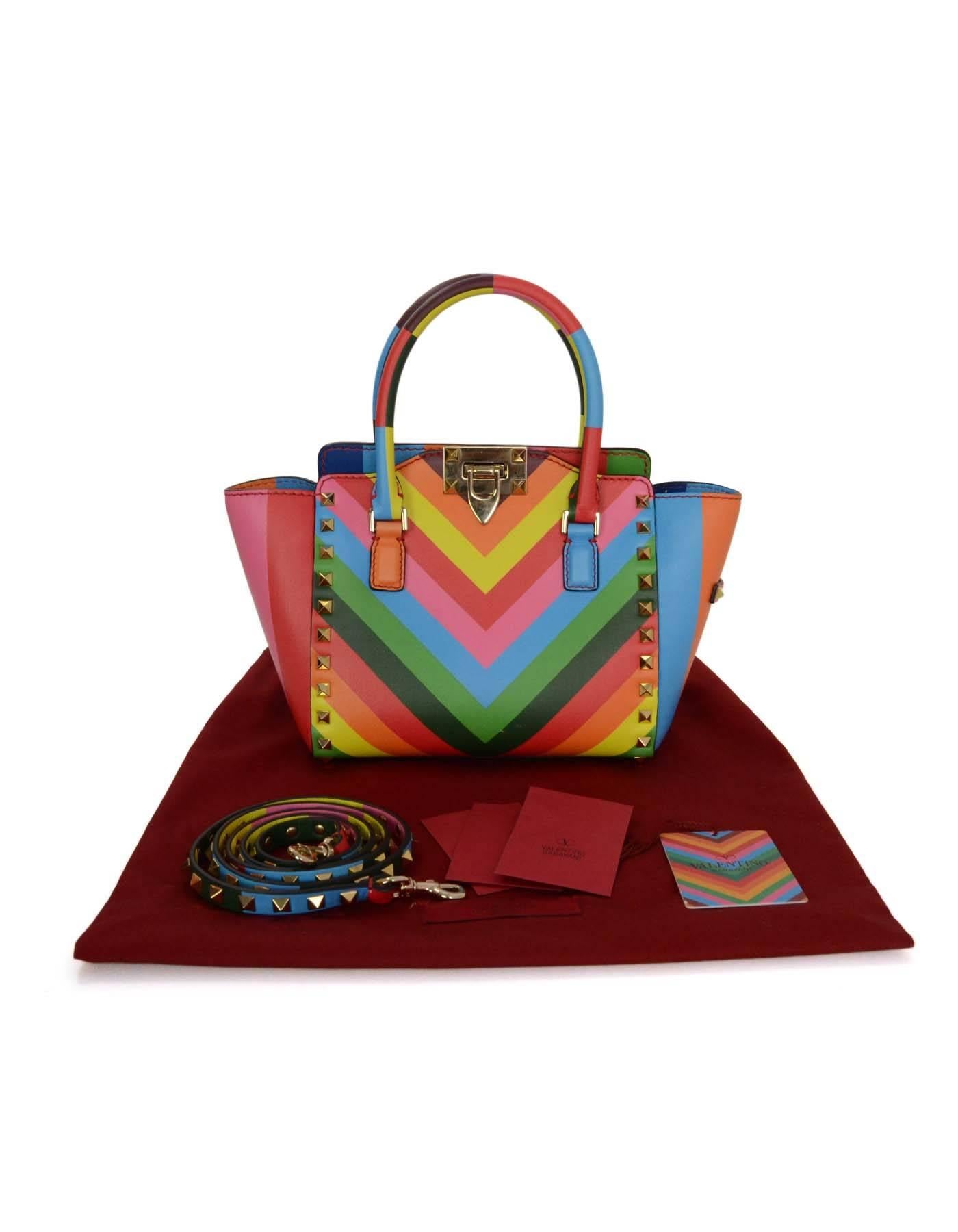 Valentino Multi-Colored Rainbow Micro Mini Rockstud Crossbody Bag GHW rt. $2, 175 2