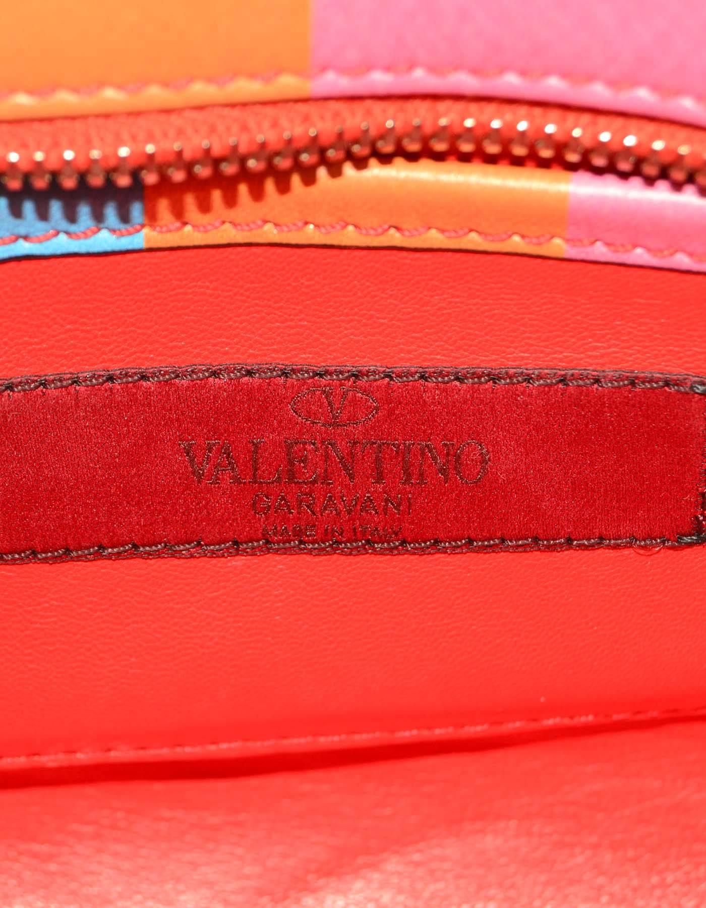 Women's Valentino Multi-Colored Rainbow Micro Mini Rockstud Crossbody Bag GHW rt. $2, 175
