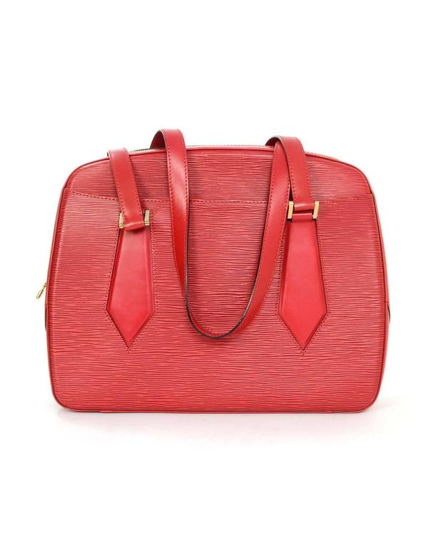 Louis Vuitton Vintage '98 Red Epi Voltaire Tote Bag GHW For Sale at 1stDibs