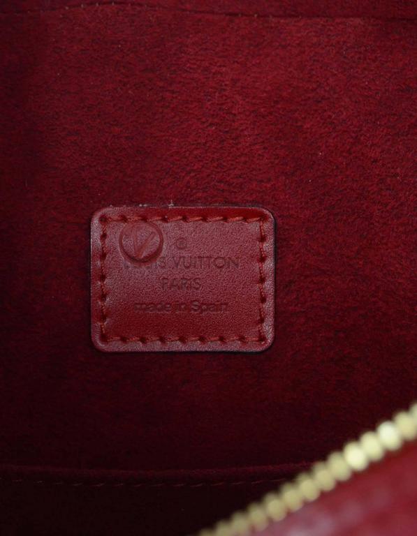 Louis Vuitton Vintage '98 Red Epi Voltaire Tote Bag GHW For Sale at 1stDibs